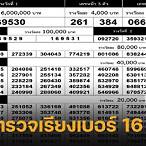 ตรวจหวย 16 เม.ย.59